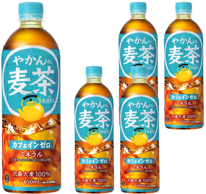爽健美茶 本格麥香麥茶, 650ml, 5個