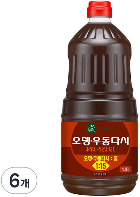 이엔푸드 오뎅 우동다시, 1.8L, 6개