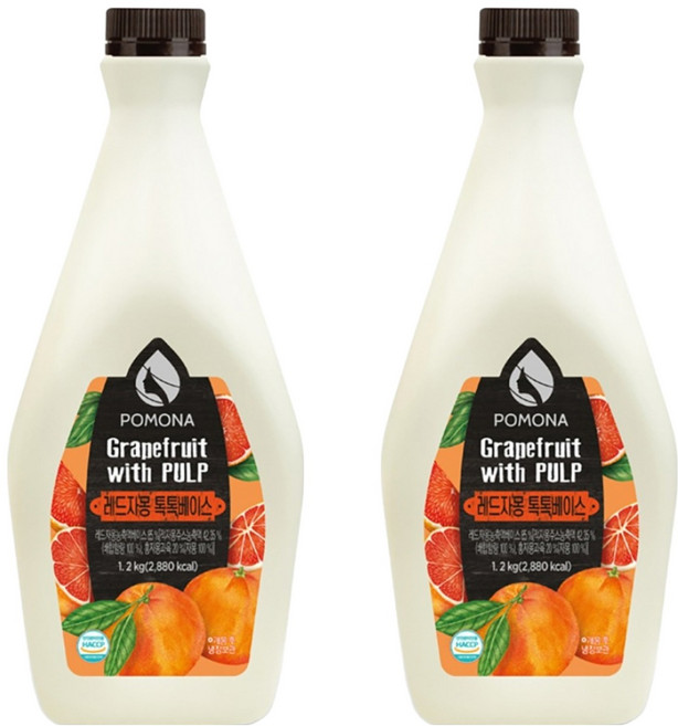 포모나 레드자몽 톡톡베이스, 1.2kg, 2개