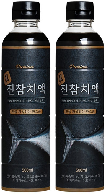 서림식품 프리미엄 진참치액, 500ml, 2개