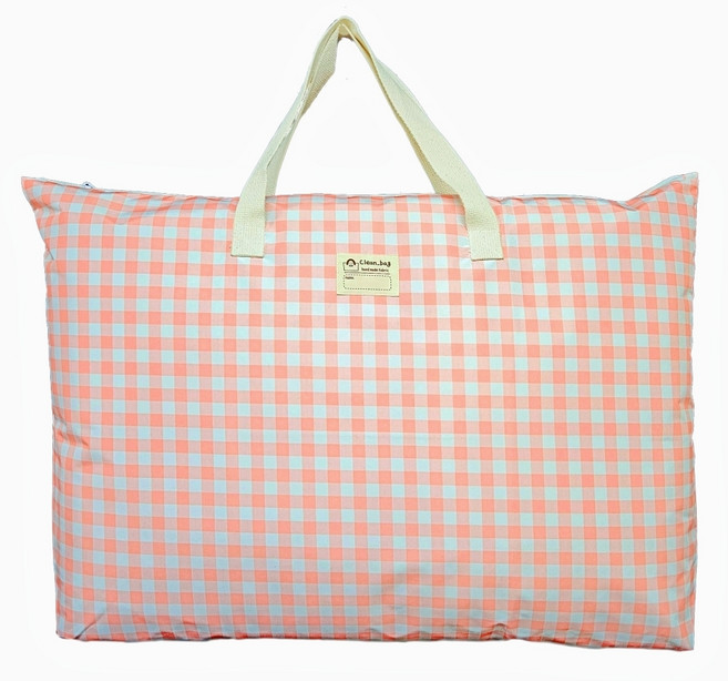 클린유니폼 어린이집 낮잠이불가방, 12핑크 체크