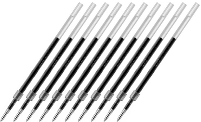 제트스트림 유니 유성펜 SXR-10 리필심 1.0mm, 블랙, 10개