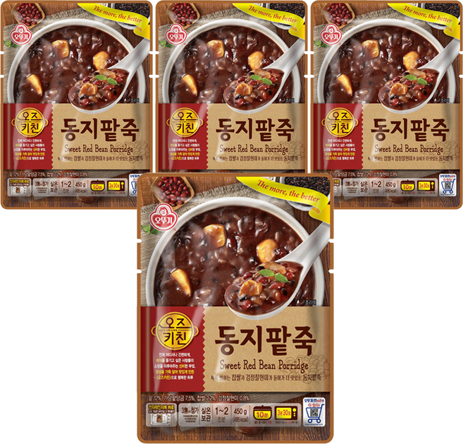 오즈키친 동지팥죽, 450g, 4개