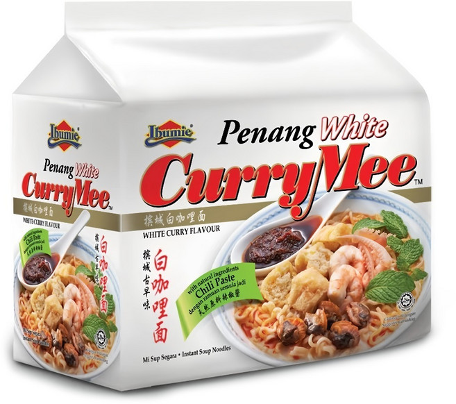 Ibumie 益福 檳城白咖哩湯麵 經濟包 105g, 4包