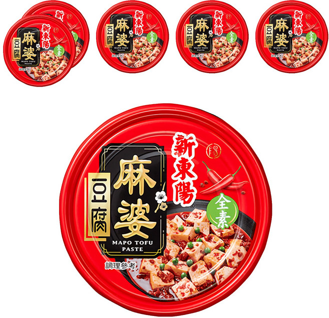 新東陽 麻婆豆腐 全素, 160g, 6罐