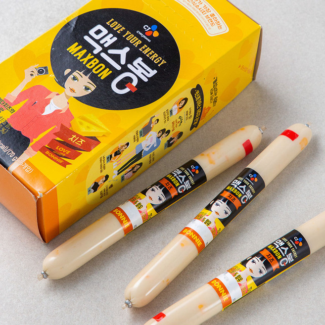 맥스봉 치즈, 70g, 15개