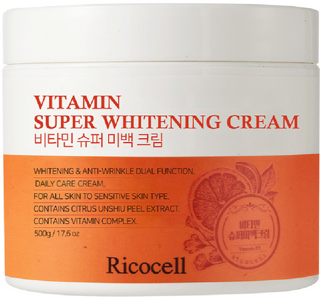 리코셀 비타민 슈퍼 미백 크림, 500g, 1개