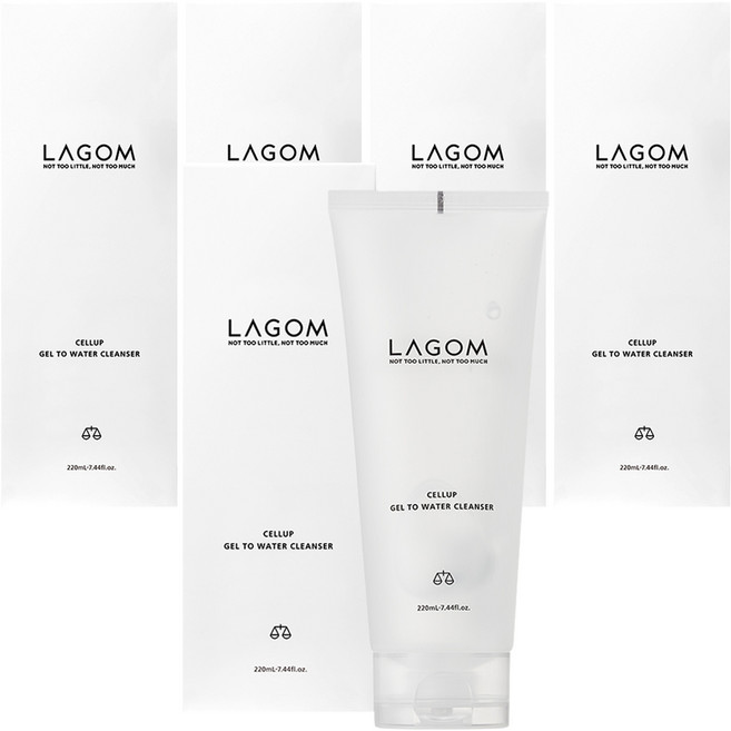 라곰 셀럽 젤 투 워터 클렌저, 220ml, 5개