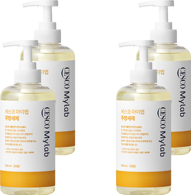 세스코 마이랩 주방세제, 500ml, 4개