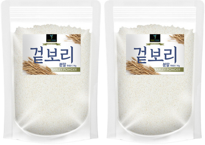 퓨어영 보리가루 분말, 2개, 1kg