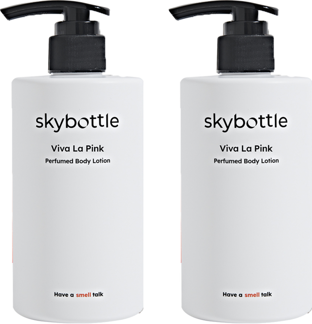 스카이보틀 퍼퓸 바디로션 비바라핑크, 2개, 300ml