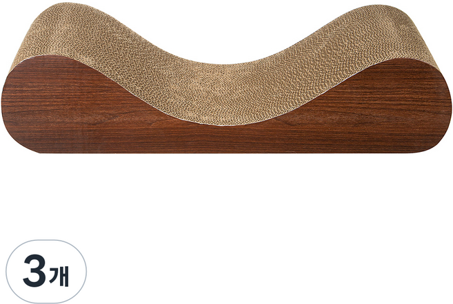 코멧 펫 고양이 쇼파 스크래쳐, 커브형, 3개