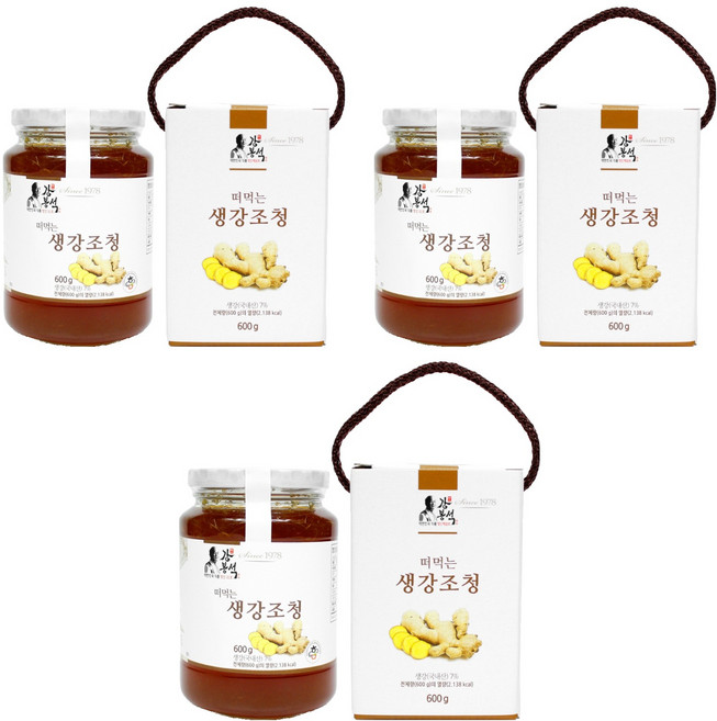 강봉석 명인생강조청, 600g, 3개