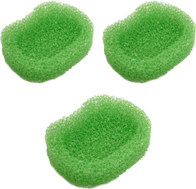 크린메이트 다목적 개구리 비누 케이스, 그린, 3개