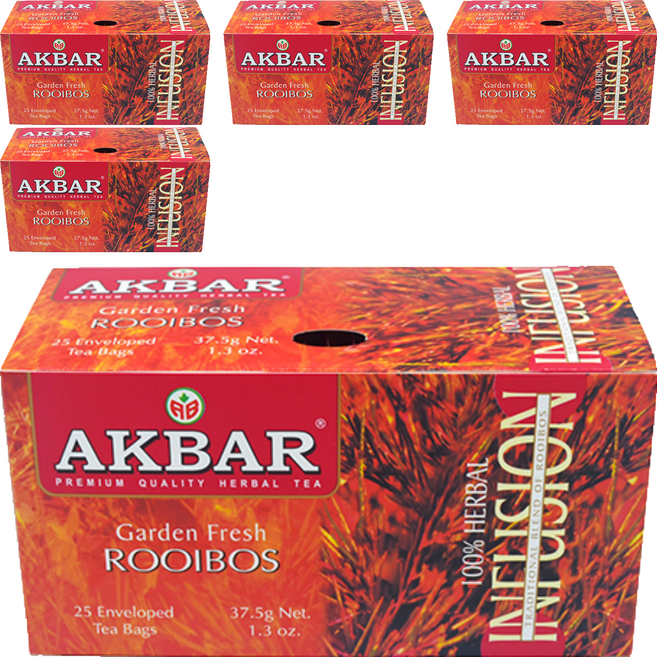 아크바 루이보스 허브차, 1.5g, 25개입, 5개