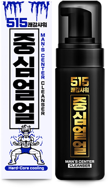 중심얼얼 515 쾌감샤워 남성청결제, 150ml, 1개