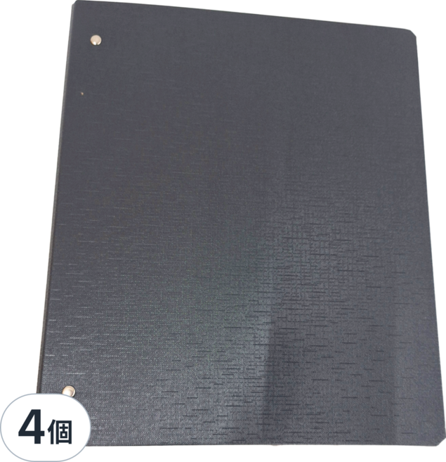 Lan CHYn 連勤牌文具 精裝三孔1"D型夾 LC-710D, 黑色, 4本