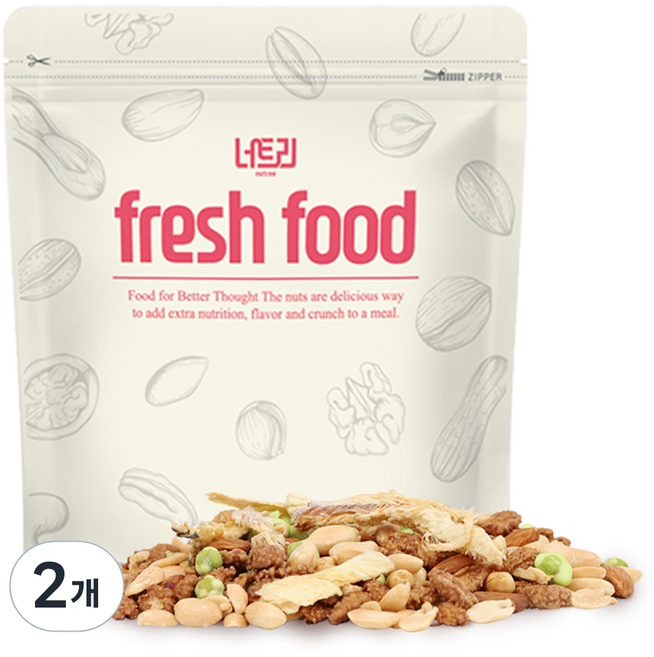 너트리 먹태 믹스너트, 200g, 2개