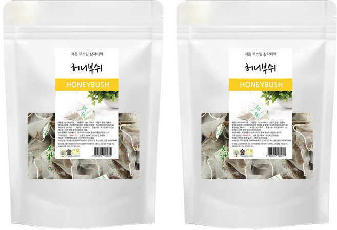 숲으로허브 허니부쉬 삼각티백, 1g, 100개입, 2개