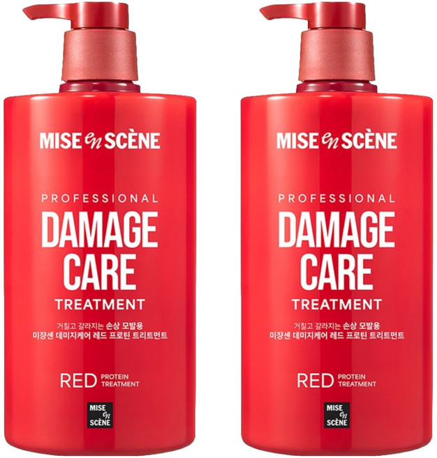 mise en scene 魅尚萱 紅款損傷髮適用蛋白質護髮素, 1L, 2瓶