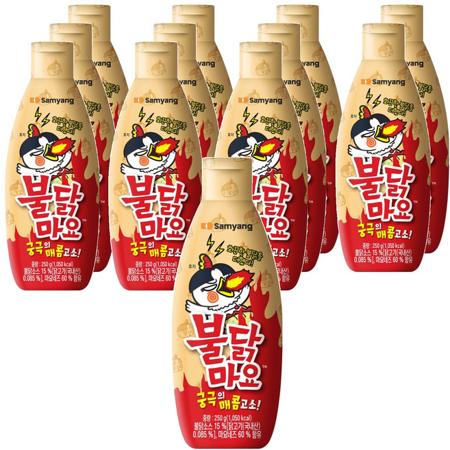 불닭 마요 소스, 250g, 12개