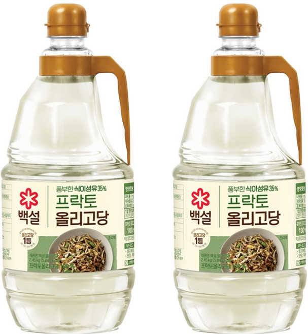 백설 프락토 올리고당, 2.45kg, 2개