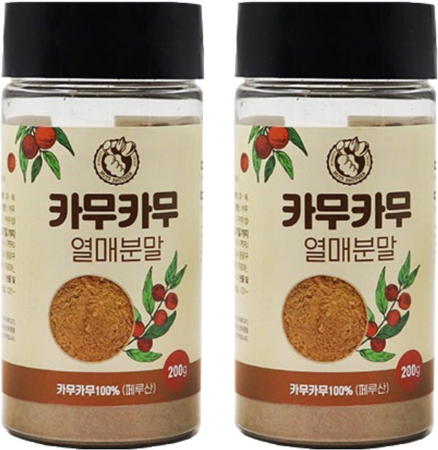 너츠브라더 페루산 카무카무 열매분말, 2개, 200g