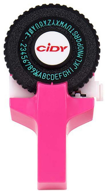 CiDY 手動標籤機 95g, 粉紅色, 1個