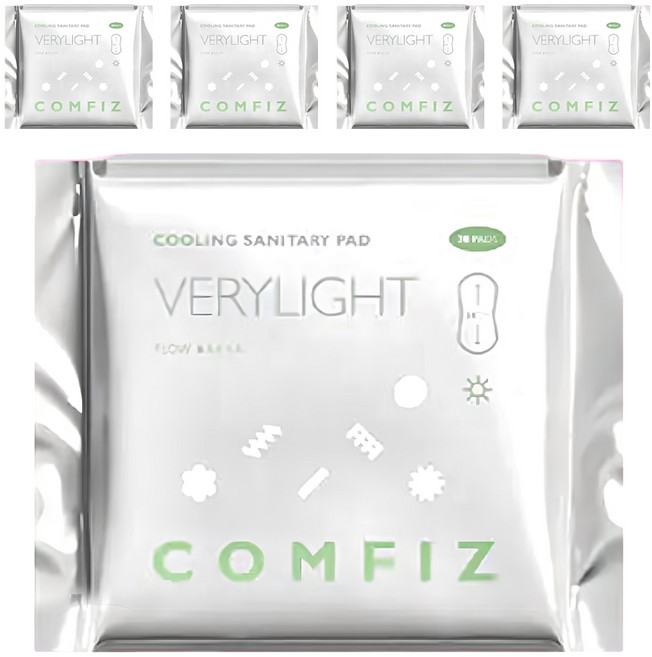 COMFIZ 康菲 超薄涼感衛生棉 護墊型, 護墊, 20片, 6包