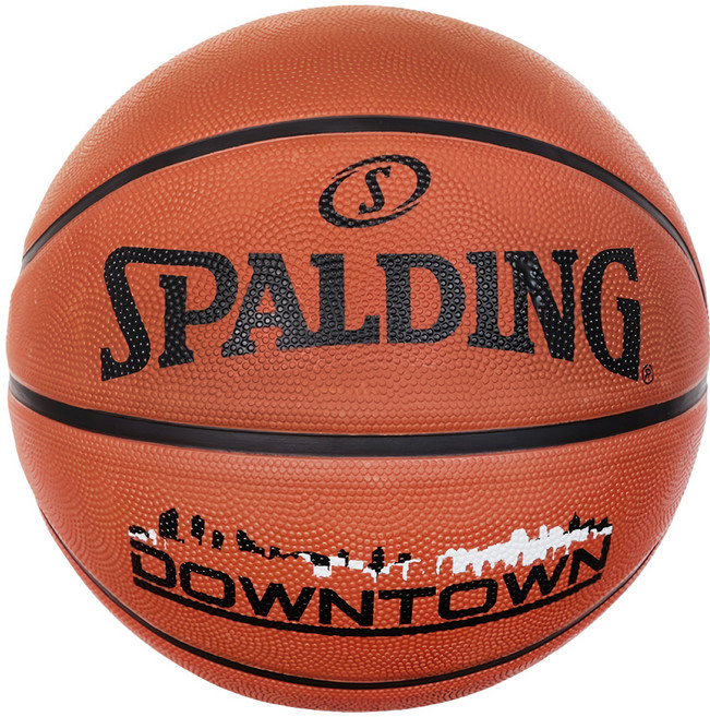 SPALDING 斯伯丁 DownTown 橡膠籃球 SPA84363, 1個