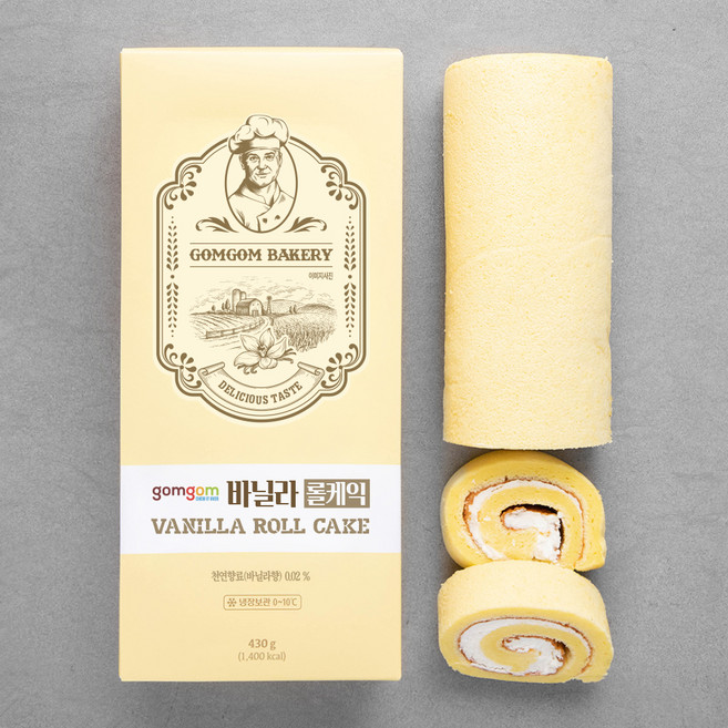곰곰 바닐라 롤케익, 430g, 1개