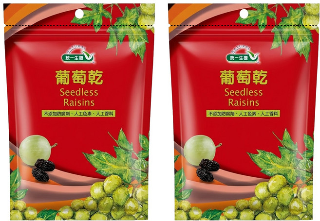 統一生機 葡萄乾, 250g, 2包