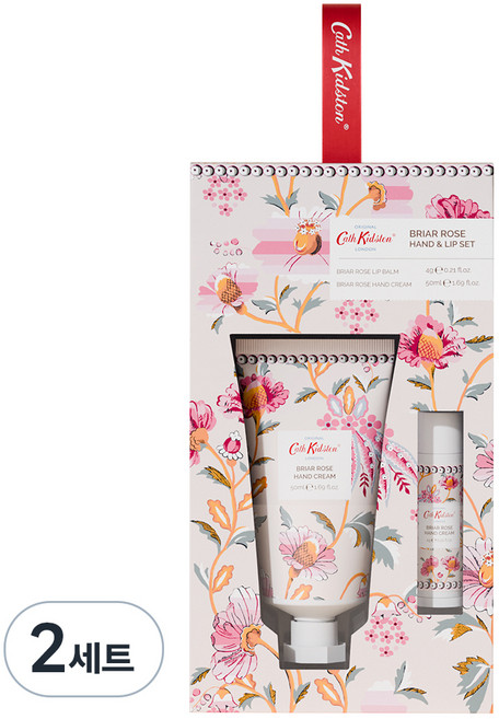 Cath Kidston 野玫瑰禮盒組 護手霜+護唇膏, 2組
