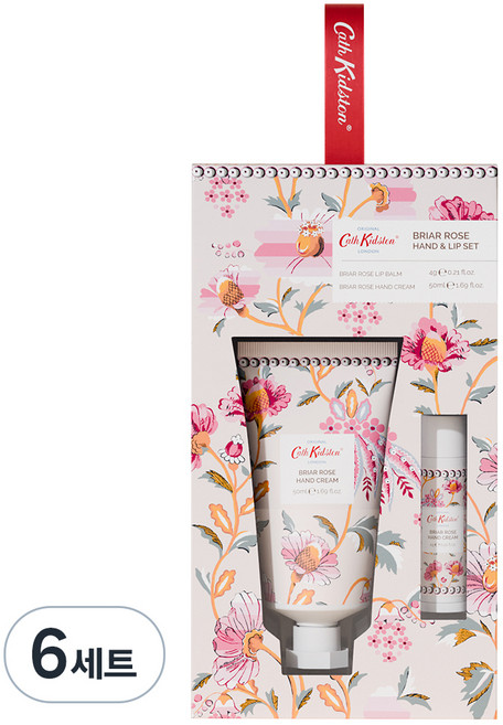캐스키드슨 브라이어 로즈 핸드 앤 립 케어세트, 6세트