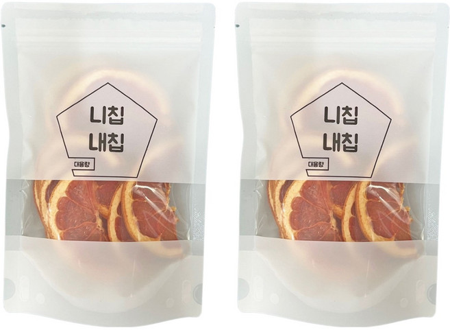 니칩내칩 바삭바삭 잘 말린 건조자몽 반절컷, 40g, 2개