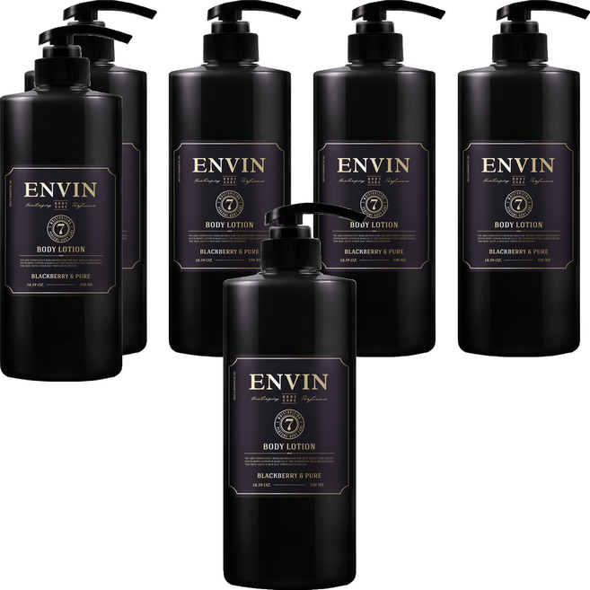 앙방 모이스쳐 라이징 퍼퓸 바디로션 블랙베리앤퓨어, 550ml, 6개