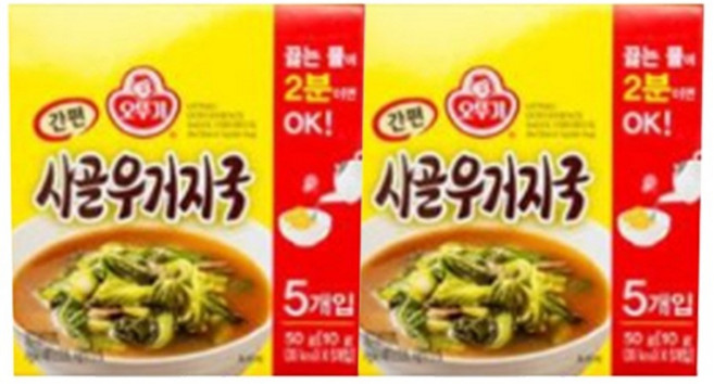 오뚜기 간편 사골 우거지국 5p, 50g, 2개