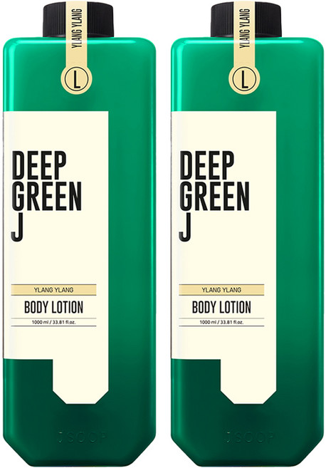 딥그린제이 아로마 바디로션 일랑일랑향, 1L, 2개