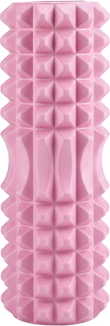 LUNAFIT 狼牙凸點按摩指壓瑜珈滾筒, 1個, 粉色