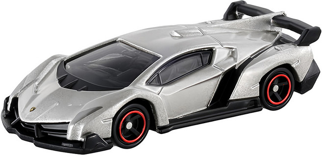 TOMICA 模型小車 LAMBORGHINI VENENO, 銀色 + 黑色, 1台