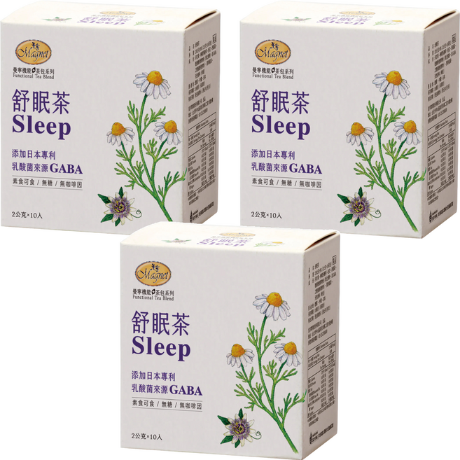 Magnet 曼寧 舒眠茶, 10包, 2g, 3盒