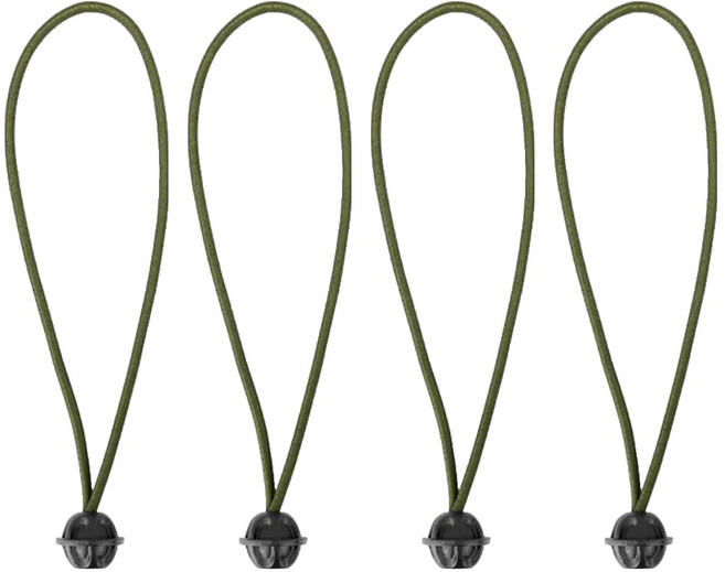 Forest Outdoor 群森戶外 軍事風彈性束球 25cm 4個, 軍綠色, 1組