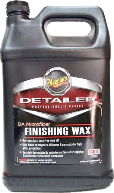 Meguiar's 美光 DA MICROFIBER FINISHING WAX 超細鏡面蠟 高光澤保護, 3.78L, 1個