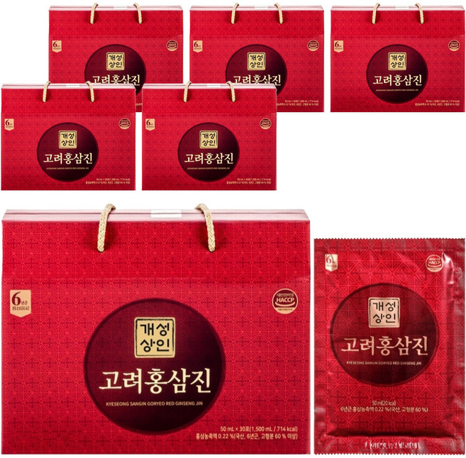 개성상인 고려홍삼진, 50ml, 180개