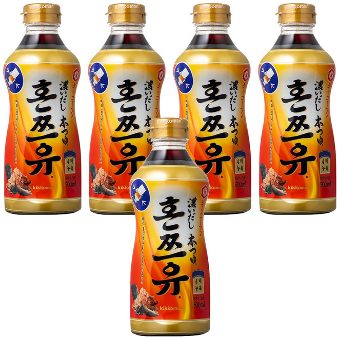 기꼬만 코이다시 혼쯔유소스, 500ml, 5개