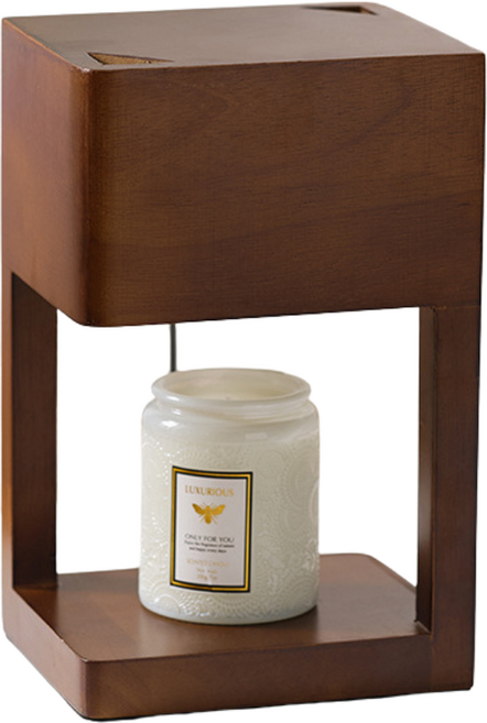 方塊實木融蠟燈 調光, 胡桃木