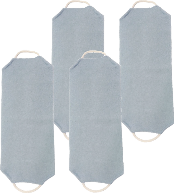 대나무 때타월, 그레이, 1개입, 4개