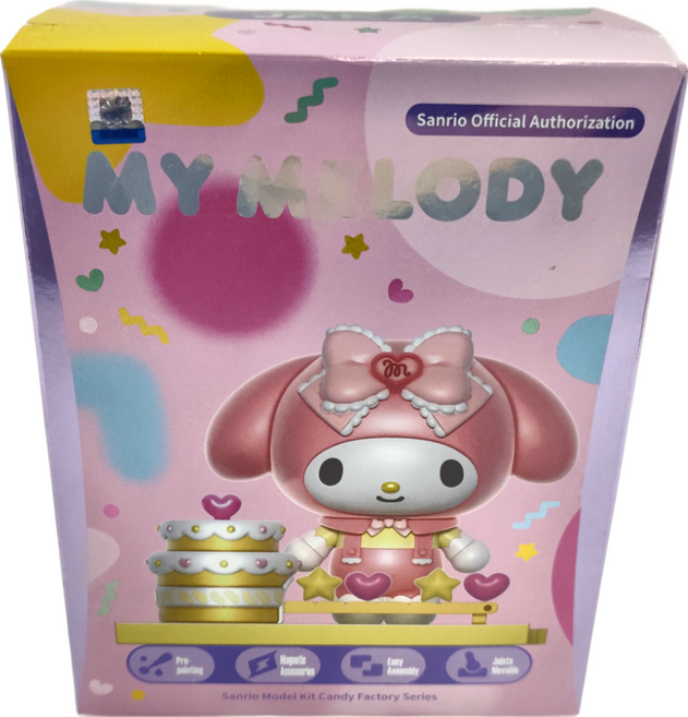 MY MELODY 美樂蒂 組裝公仔糖果工廠系列 美樂蒂 NL85019 8歲以上, 1個