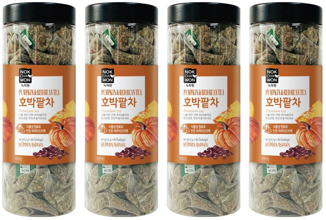 녹차원 호박팥차, 1.5g, 60개입, 4개
