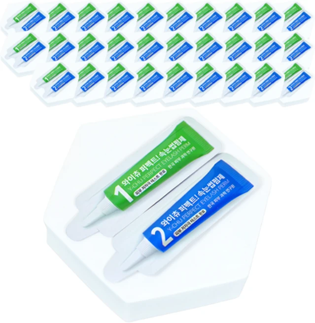 와이츄 시즌3 퍼펙트 속눈썹펌제 1제 + 2제, 2g, 40개 - 쿠팡